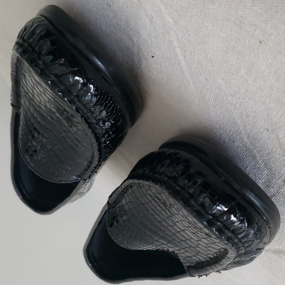 SAS‎ Simplify black patent leather croc embossed loafers size 9.5 - Picture 7 of 15